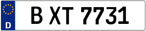 Trailer License Plate